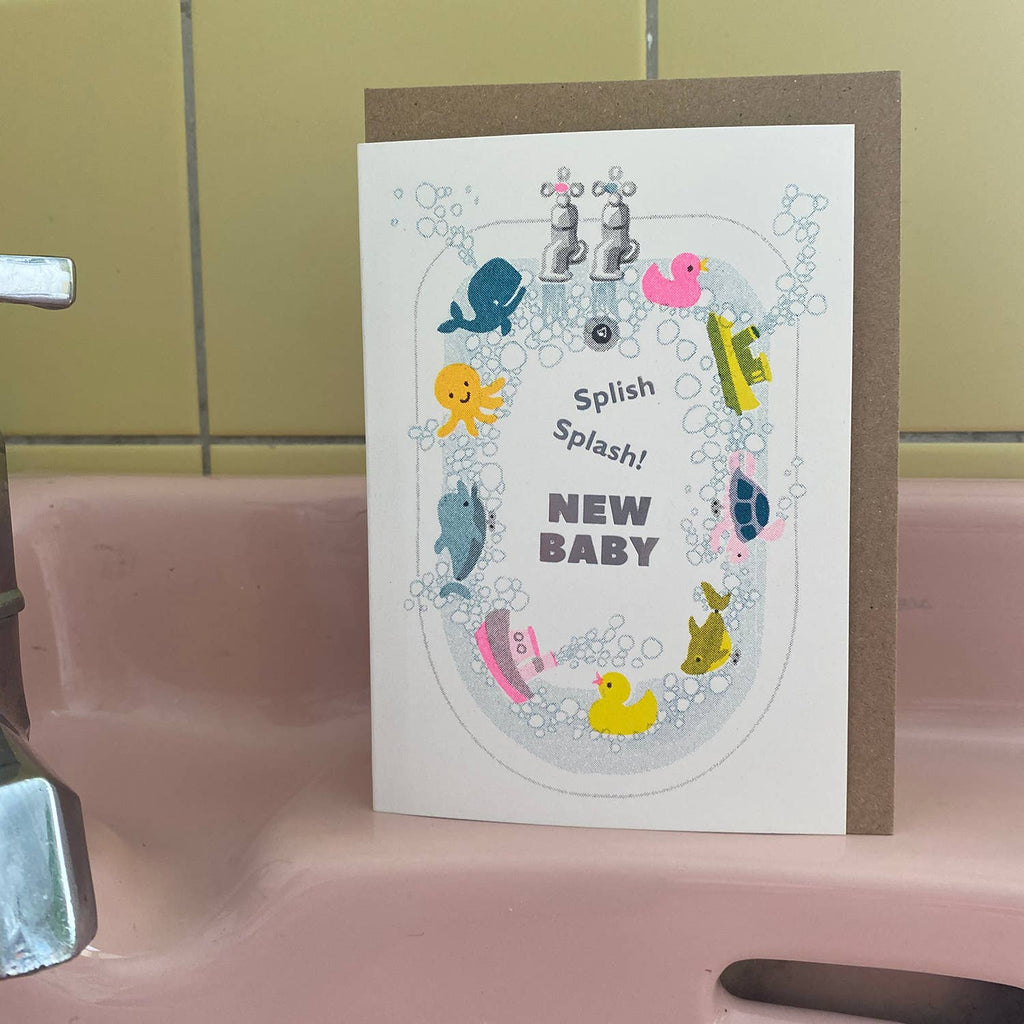 New Baby Cards - Splish Splash