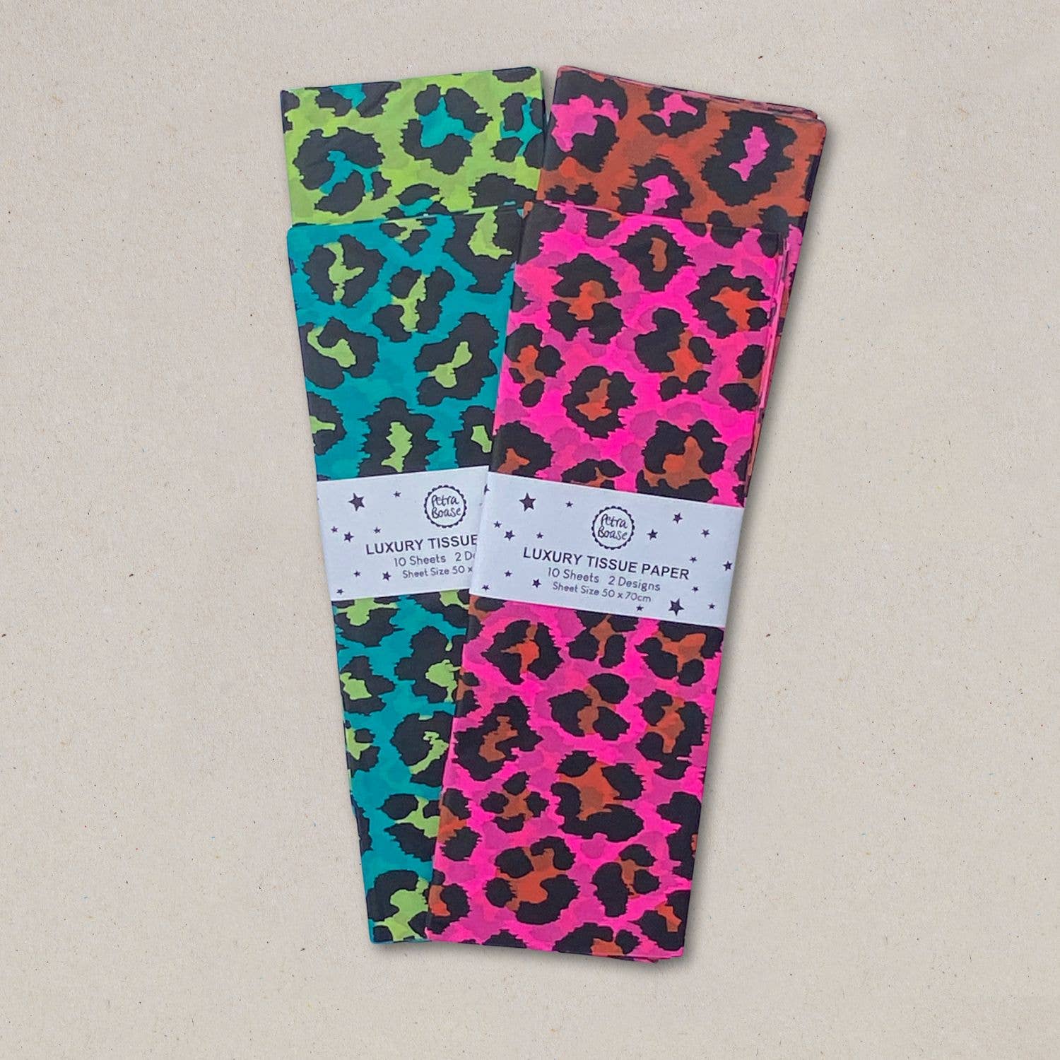 Tissue Paper (Pack of 6) Leopard - Ginger & Pink