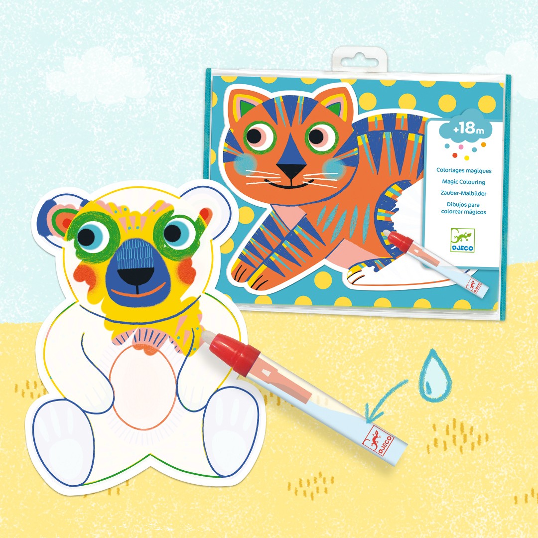 Djeco Magic Water Colouring Boards - Animalo Ma