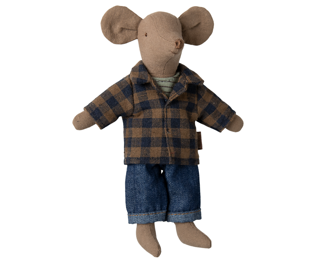 Maileg Dad mouse - Light brown