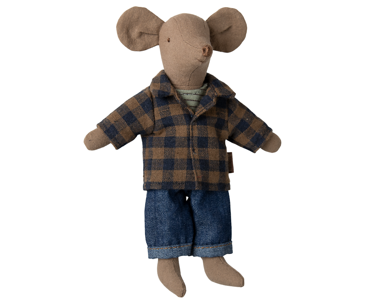 Maileg Dad mouse - Light brown