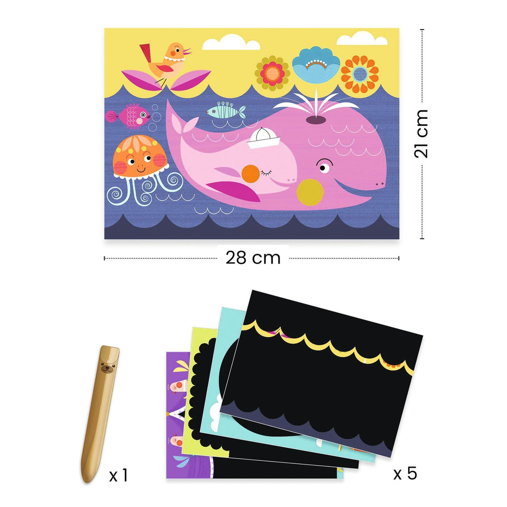 Djeco Scratch Cards - It's Fun to Discover