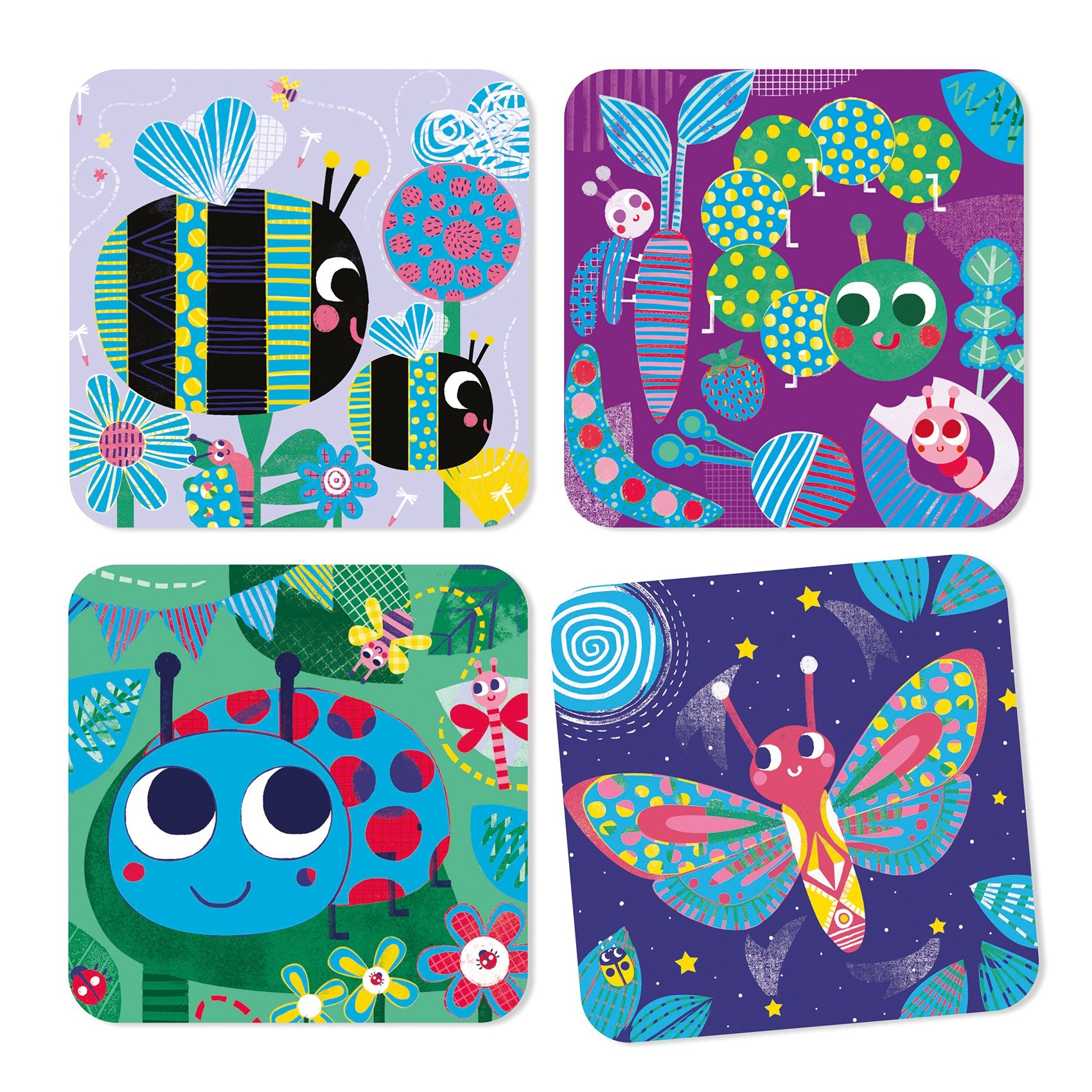 Djeco Colour Scratch Boards - Bugs