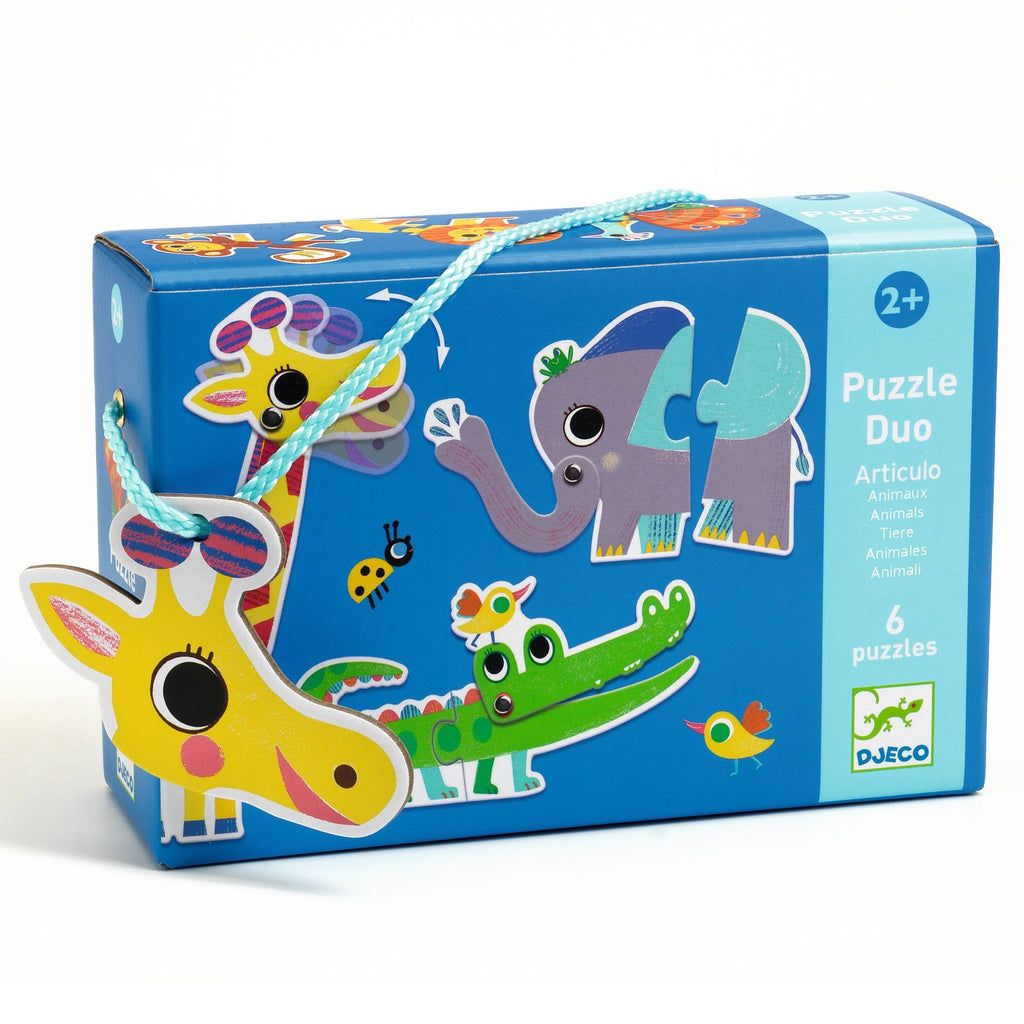 Djeco 6 Duo Puzzles - Articulo Animals