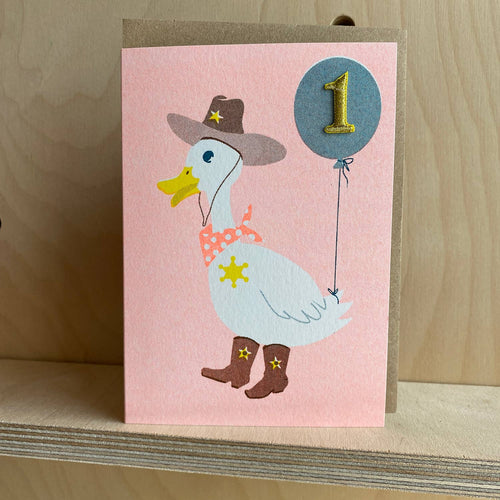 Confetti Pets Card - Duck Age 1
