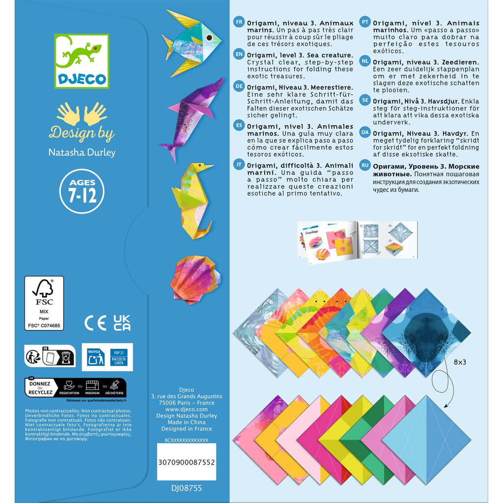 Djeco Origami Craft Set - Sea Creatures