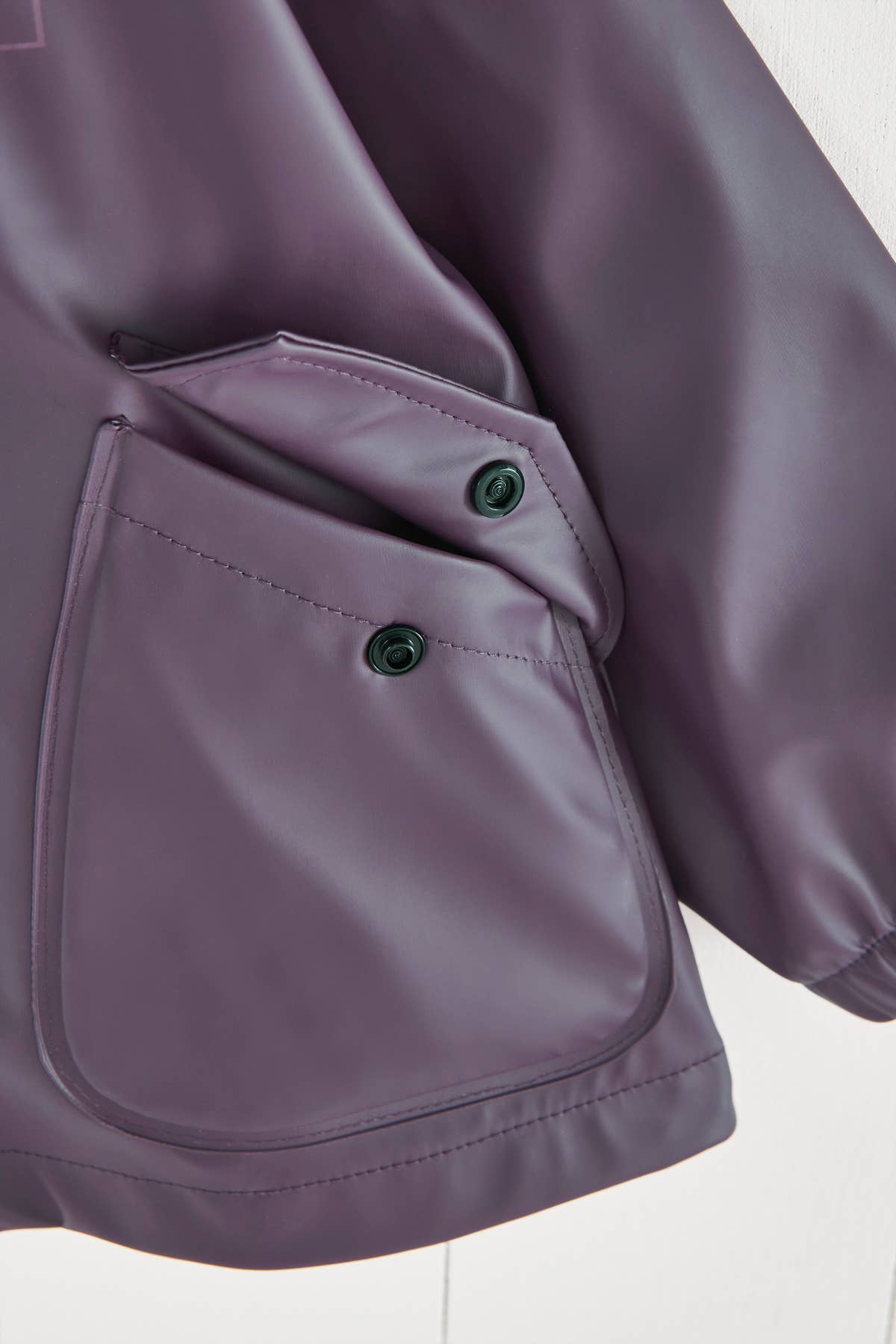 Grass & Air Amethyst Purple Kids Rain Jacket