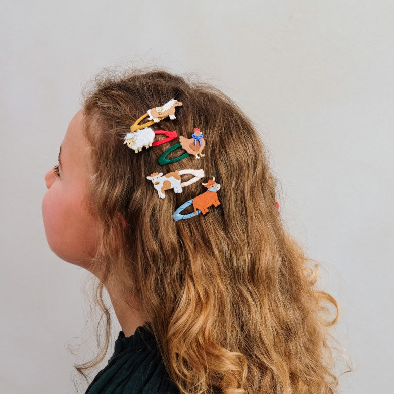 Mimi & Lula Fun Farm Mini Hair Clips
