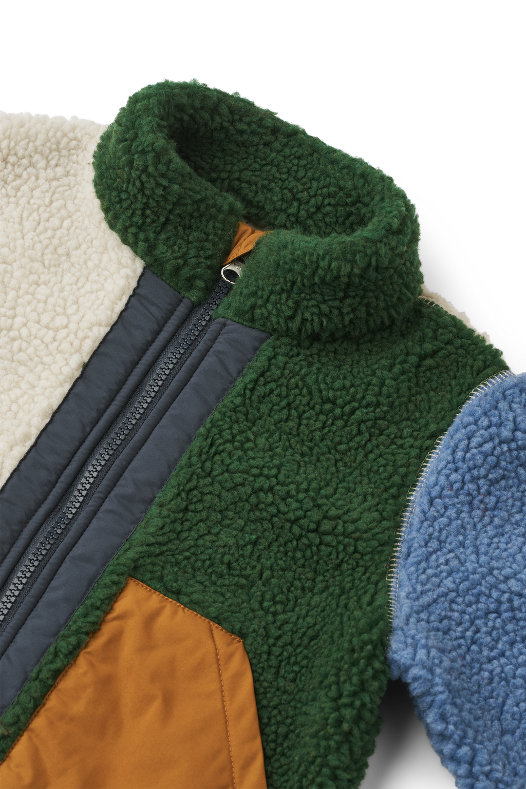 Liewood Noam Pile Jacket - Garden green multi mix