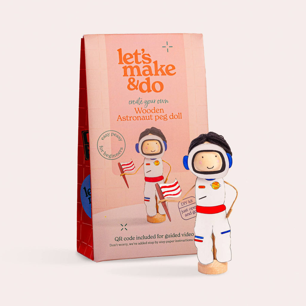 Make Your Own Astronaut Craft Kit - Wooden Painting Gift Set