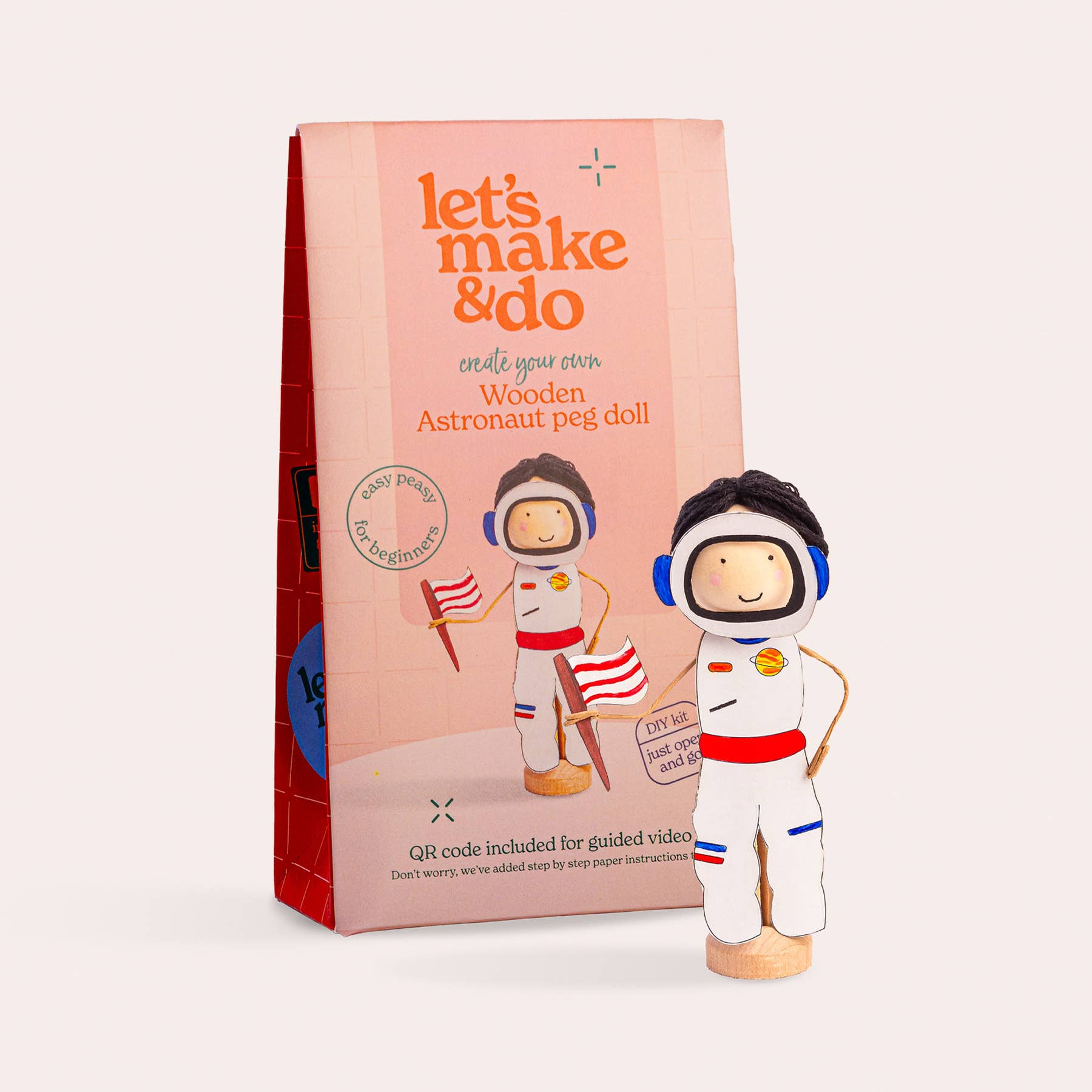 Make Your Own Astronaut Craft Kit - Wooden Painting Gift Set