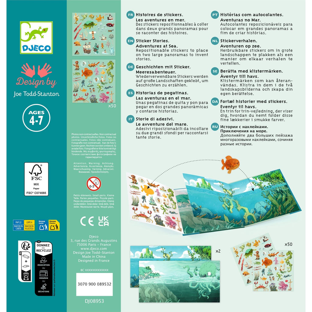 Djeco Adventures at Sea Sticker Stories
