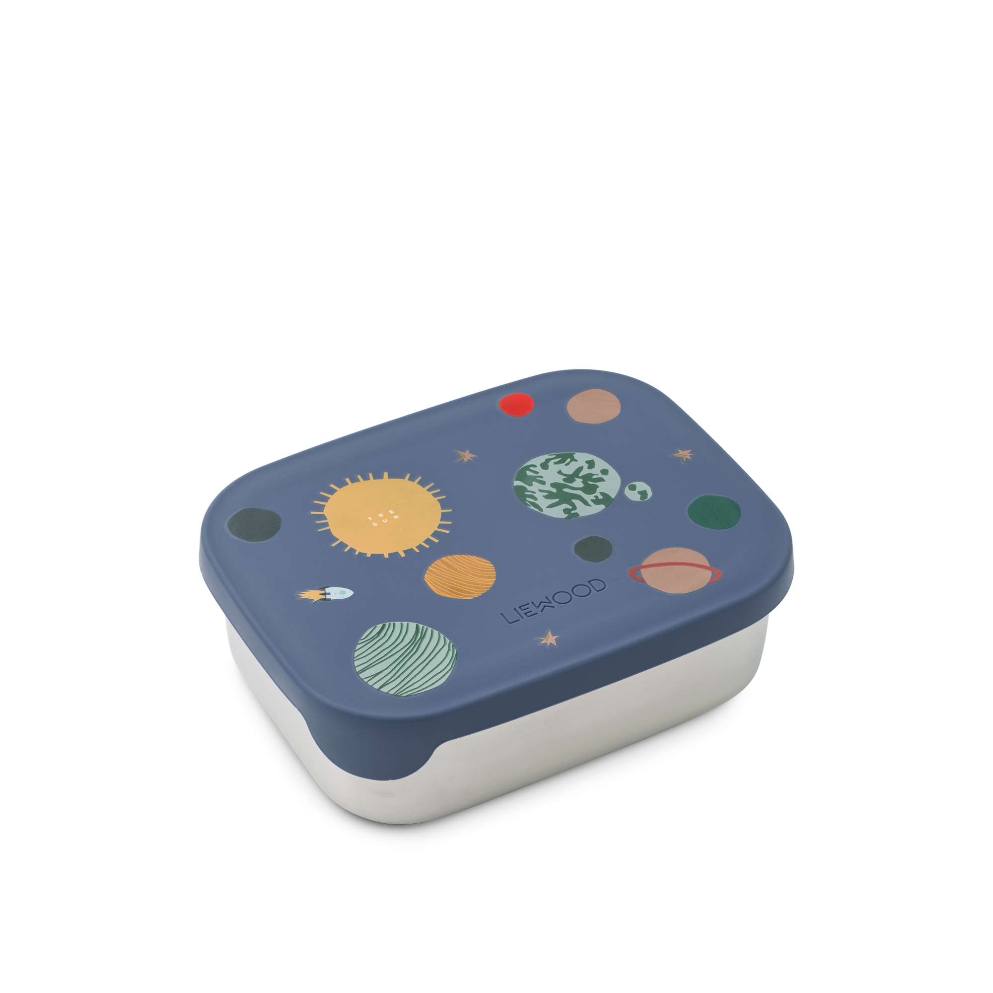 Liewood Arthur Printed Lunchbox - Universe / Classic navy