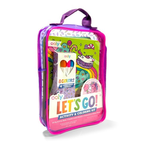 Ooly Let's Go! Colouring Set - Unicorn Candy Town