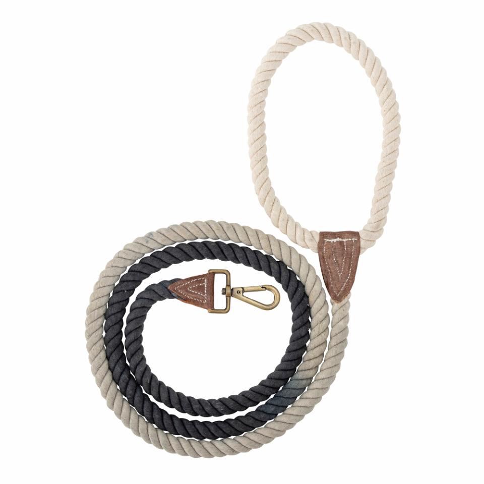 Bloomingville - Ceylan Dog Leash, Black, Cotton