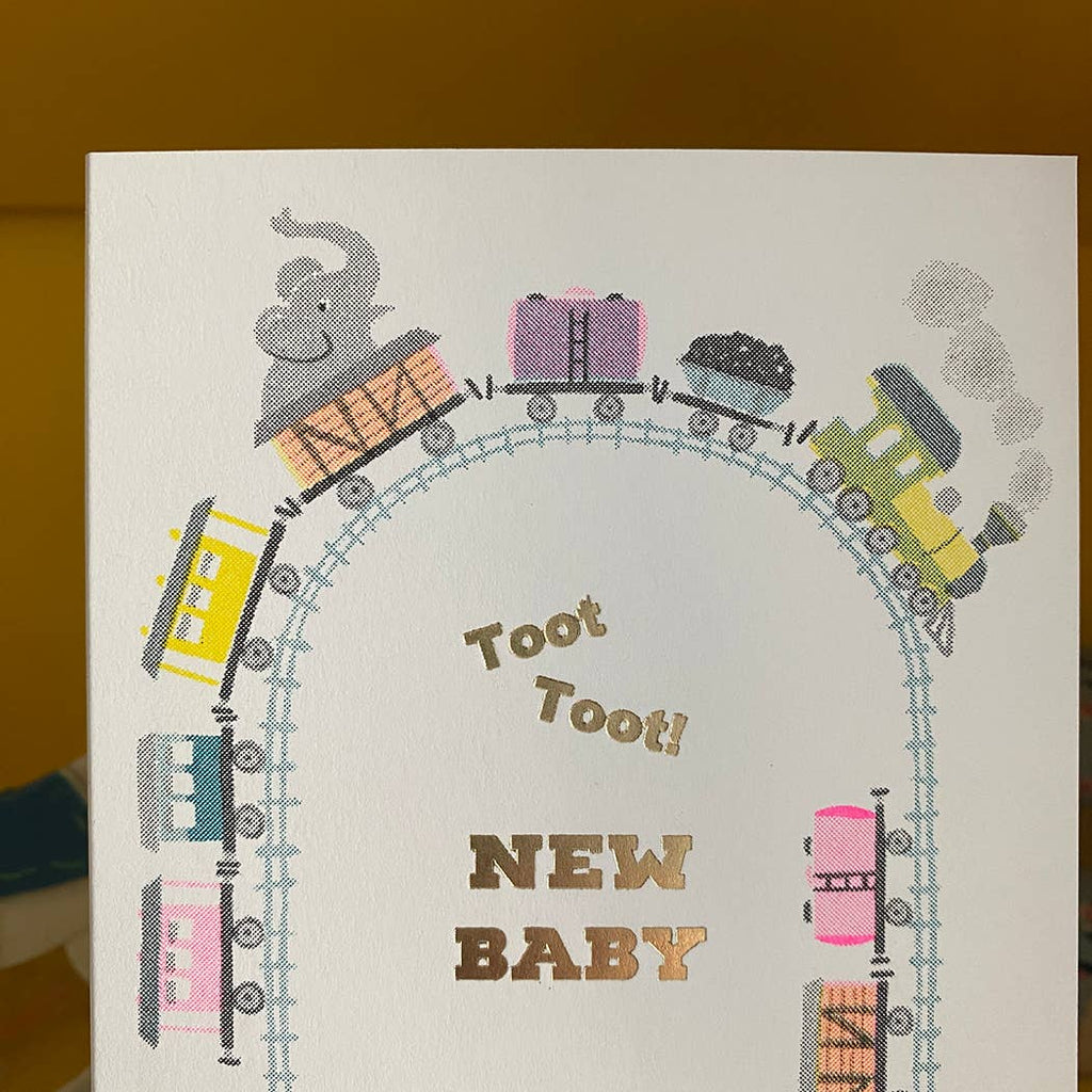 New Baby Cards - Toot Toot Train