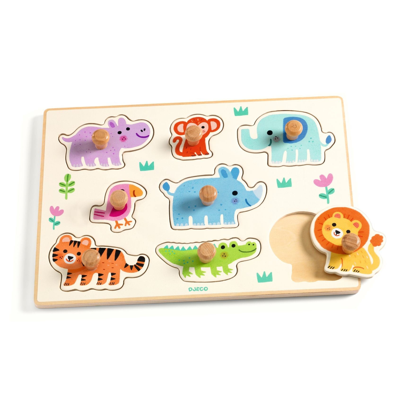 Djeco Hippo'n'Co Wooden Puzzle