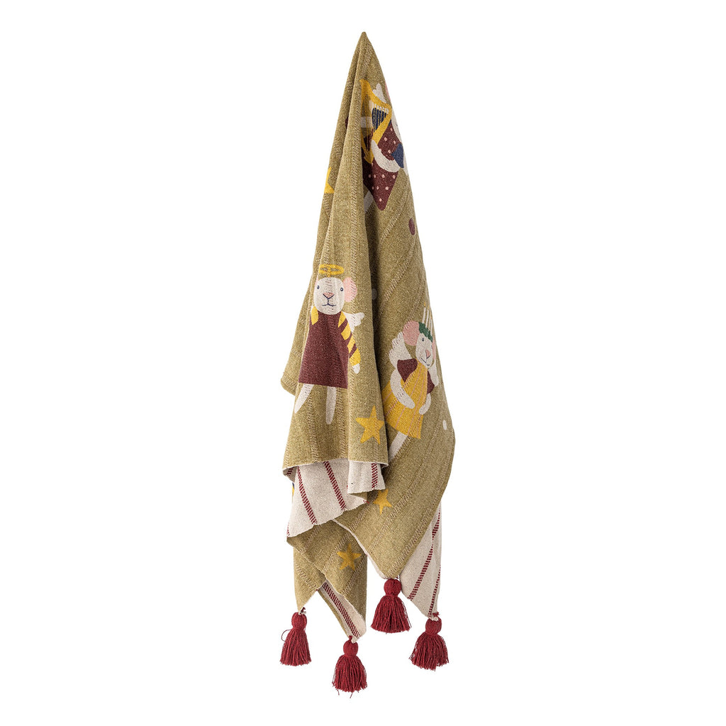 Bloomingville Peo Throw, Multi, Mixed Fibers