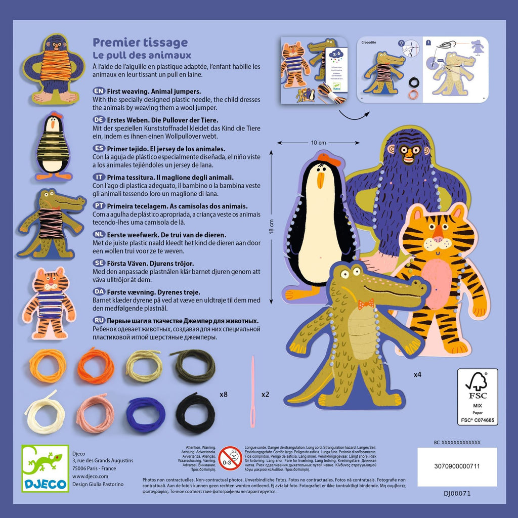Djeco First Weaving Animal Jumper