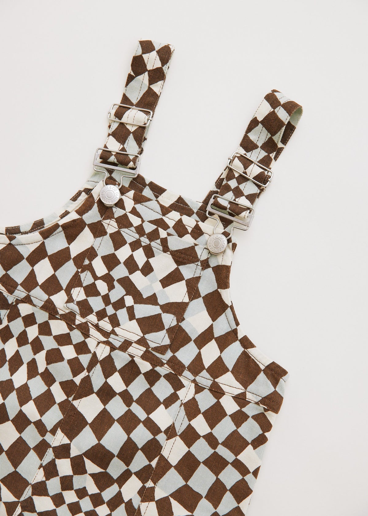Claude & Co Blythe Warped Checkerboard Dungaree