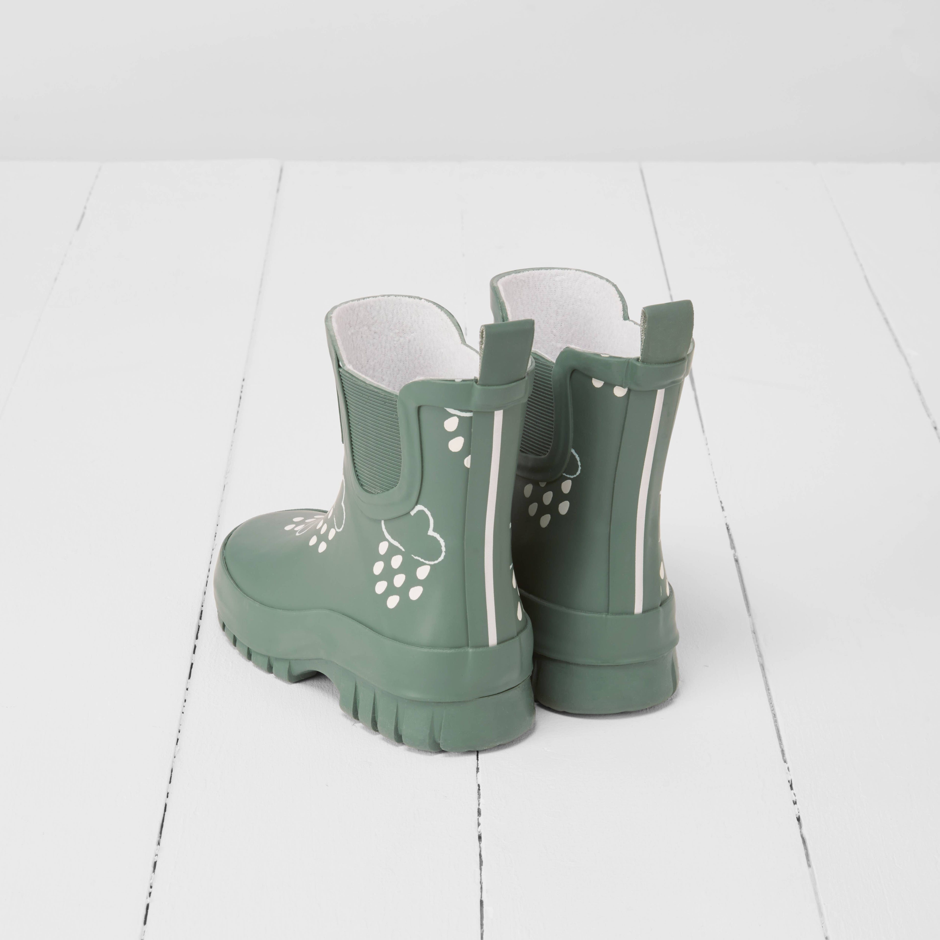 Grass & Air Chunky Shortie Colour-Changing Kids’ Wellies