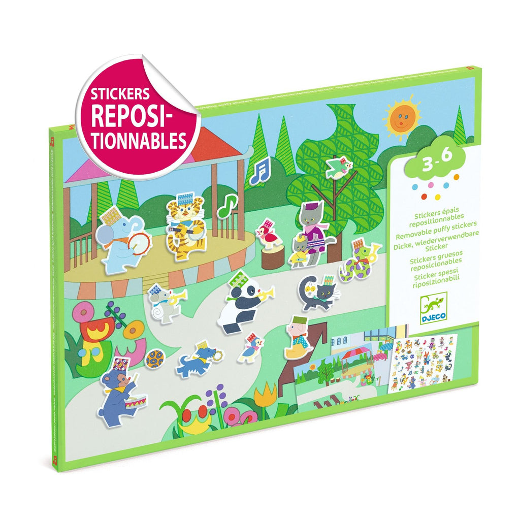Djeco Repositionable Stickers Board - Fanfare