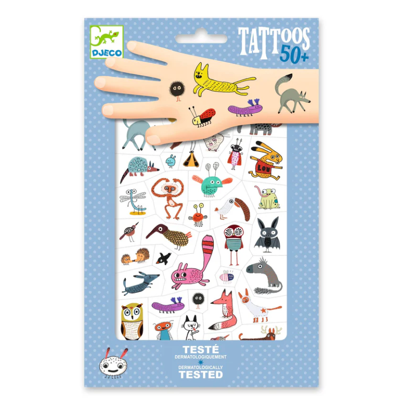 Djeco Little Critters Temporary Tattoos