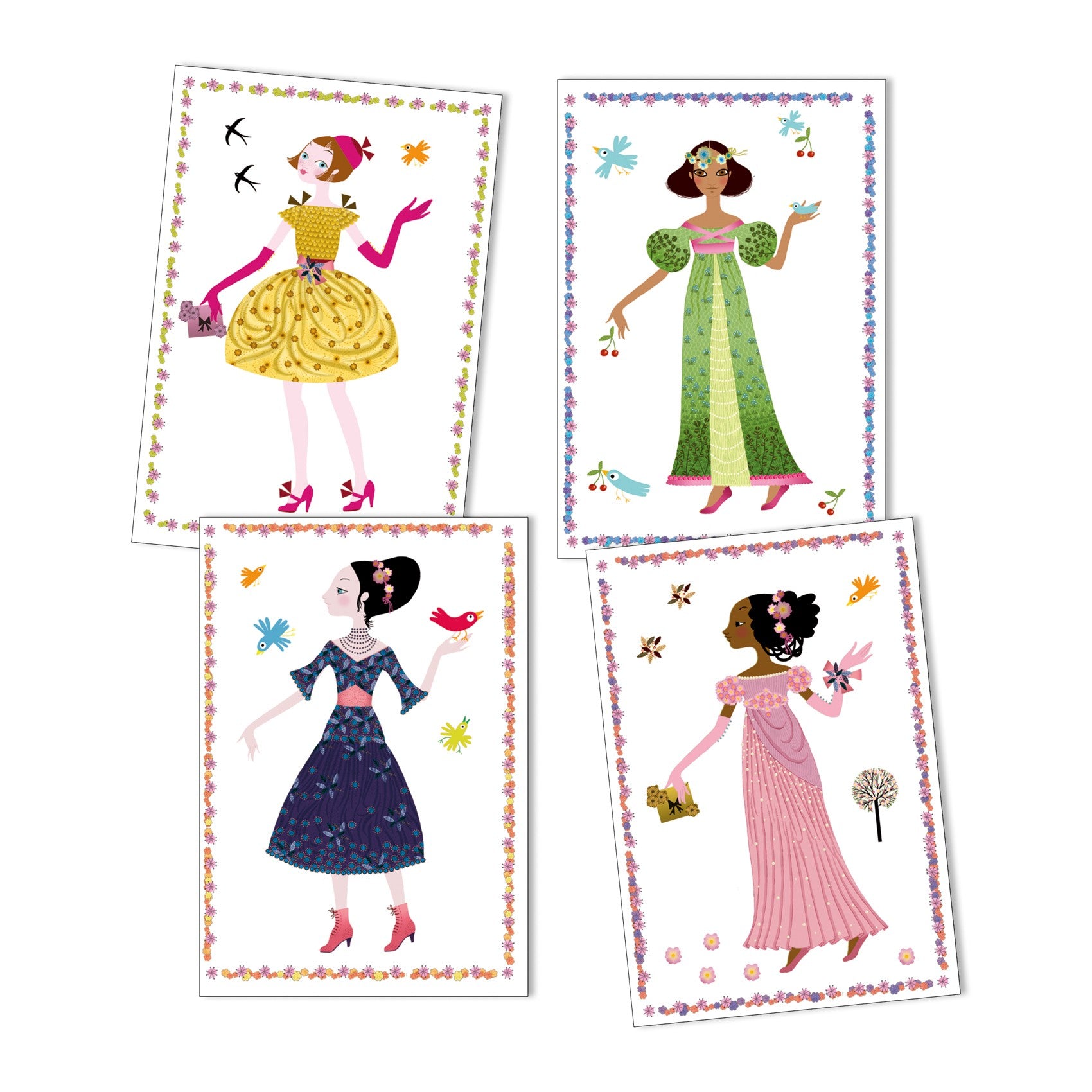 Djeco Dresses Through the Seasons Paper Dolls Set