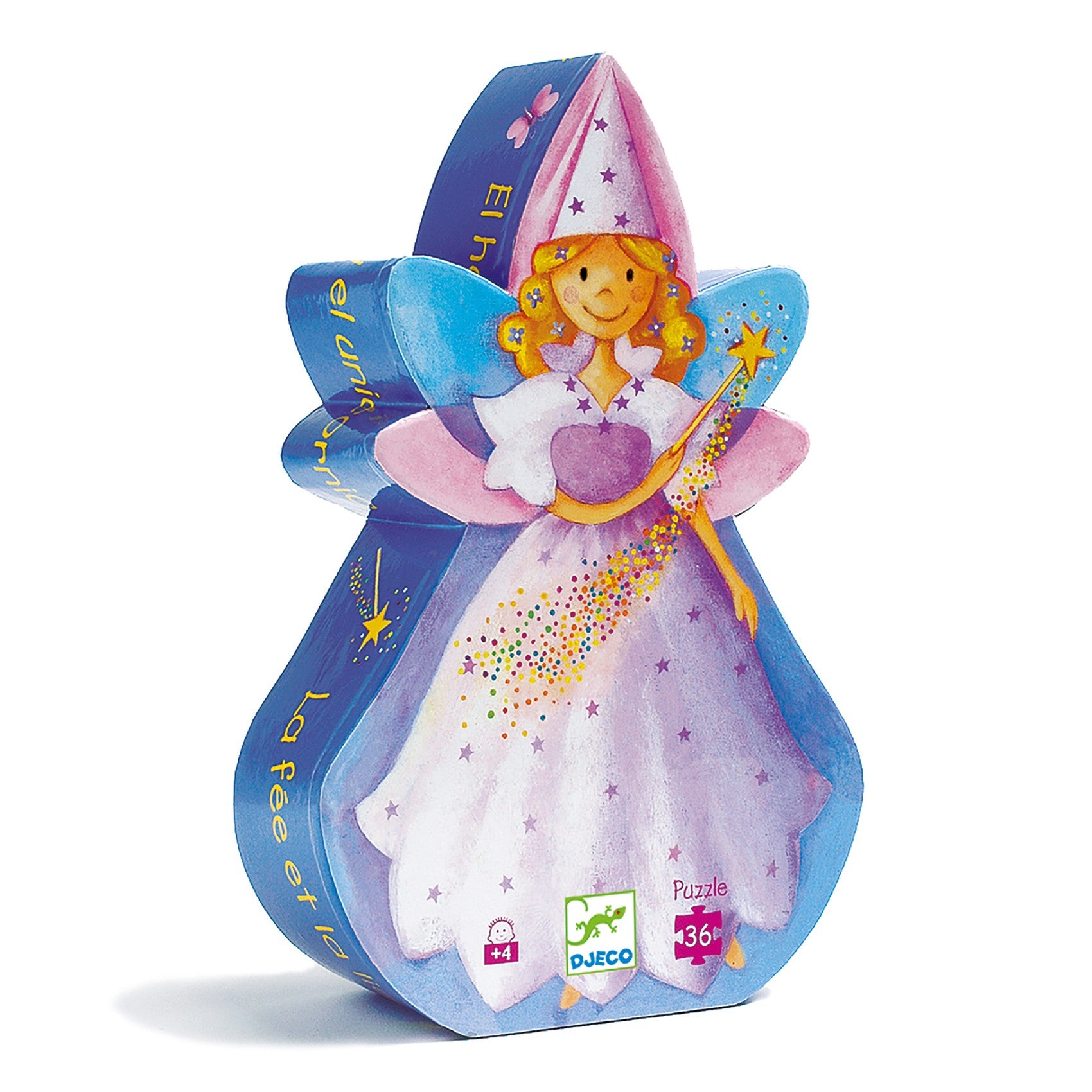 Djeco Silhouette 36 Pieces Puzzle - The Fairy and The Unicorn