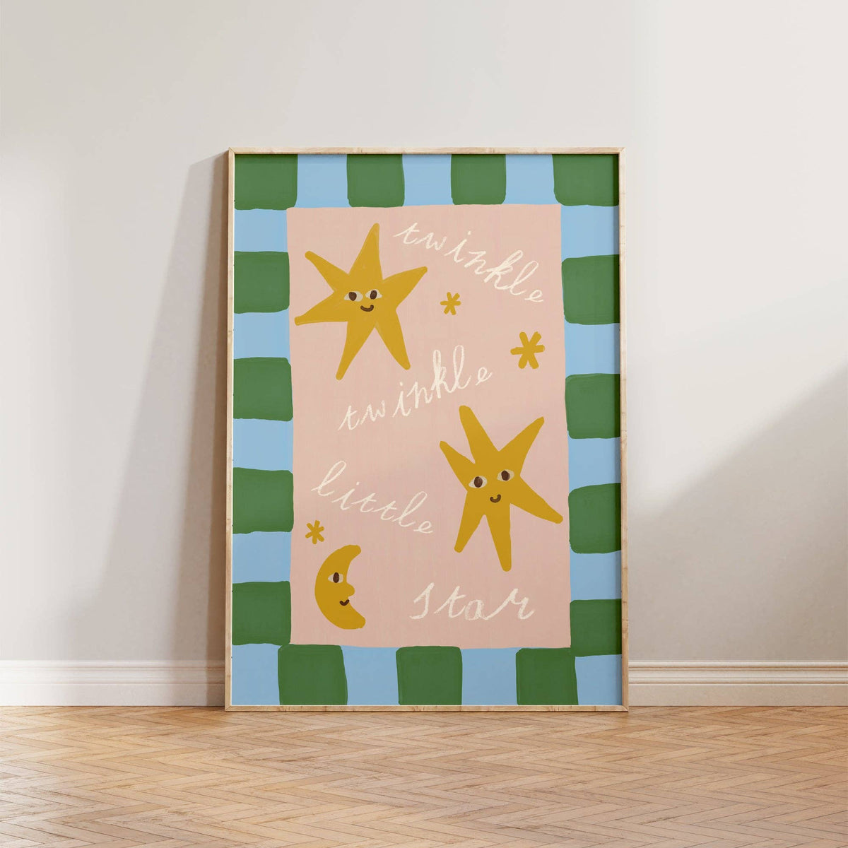 Twinkle Little Star Checkered Print