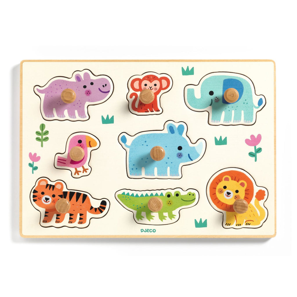 Djeco Hippo'n'Co Wooden Puzzle