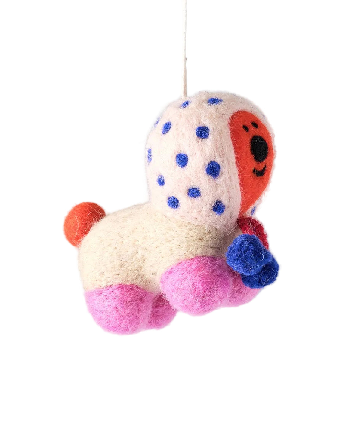 Pom Pom Pup Hanging Felt Ornament