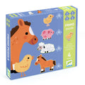Djeco 4 Progressive Puzzles - At the Farm