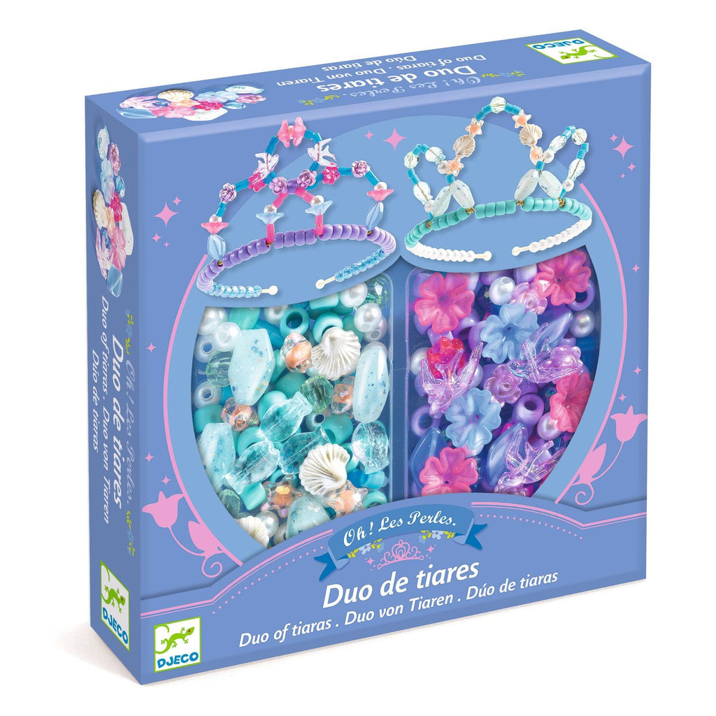 Djeco - Duo of Tiaras Beads craft kit
