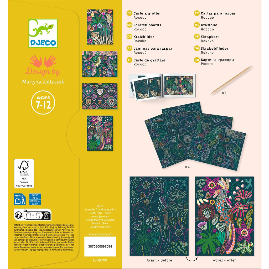 Djeco Rococo Scratch Card Set