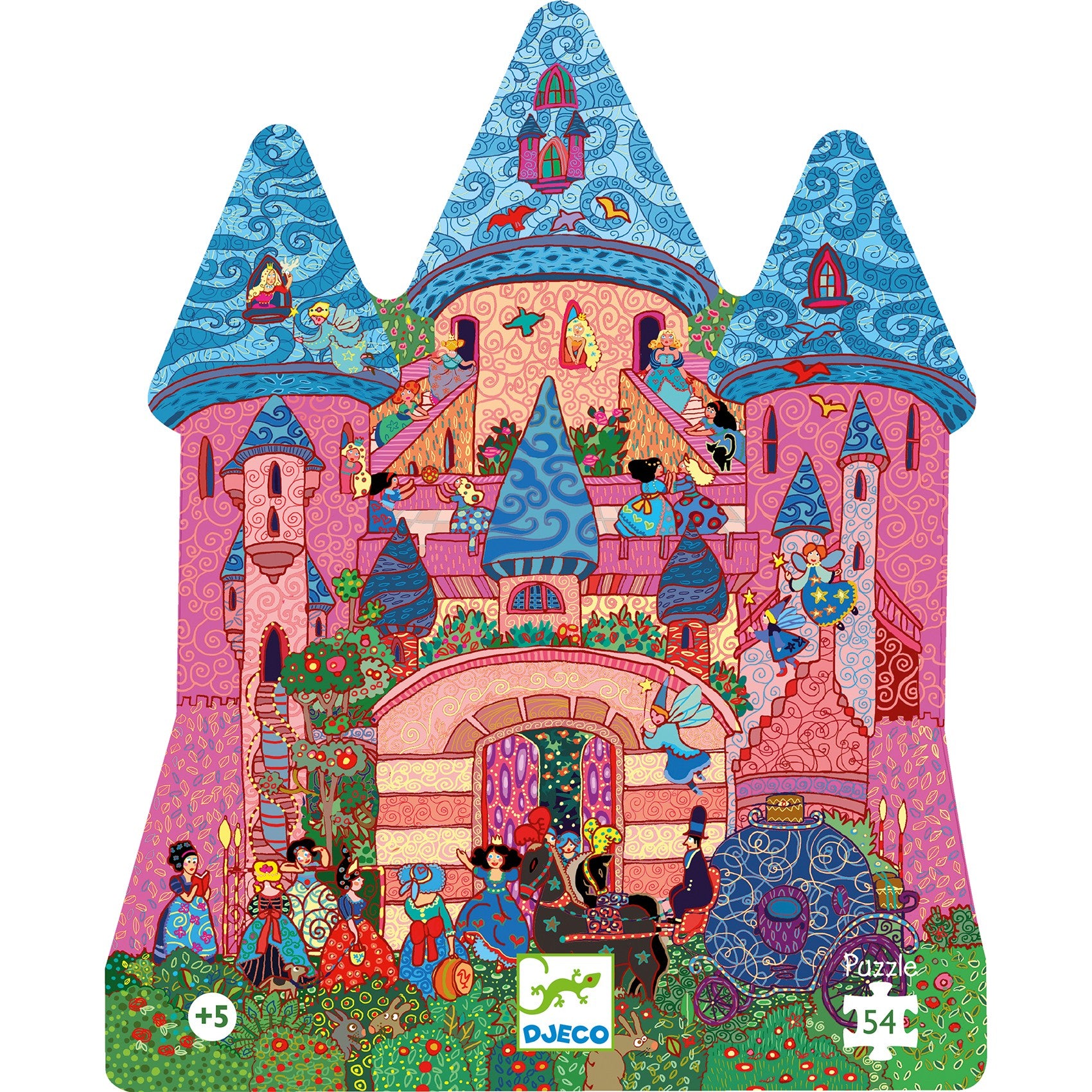 Djeco Silhouette 54 Piece Puzzle - The Fairy Castle