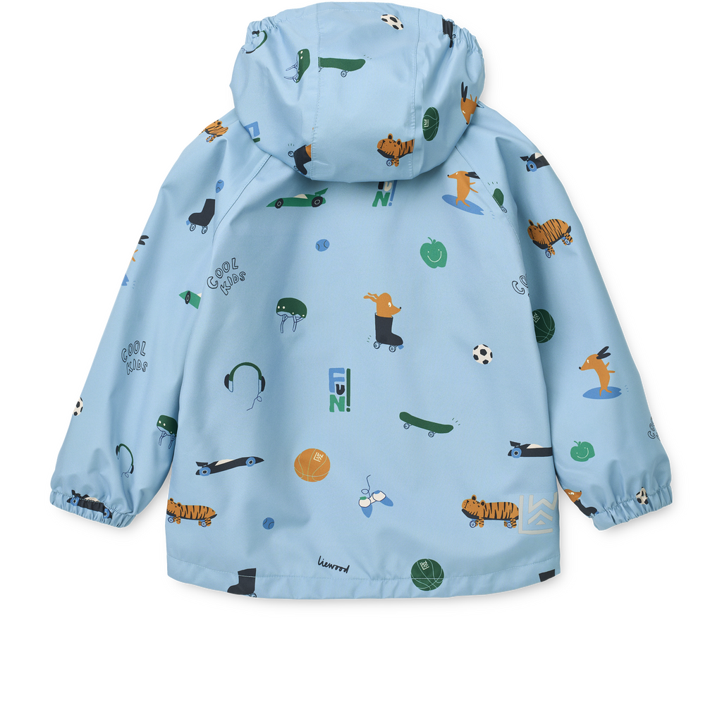 Liewood Pedia Rainwear Set - Fun / Beach blue