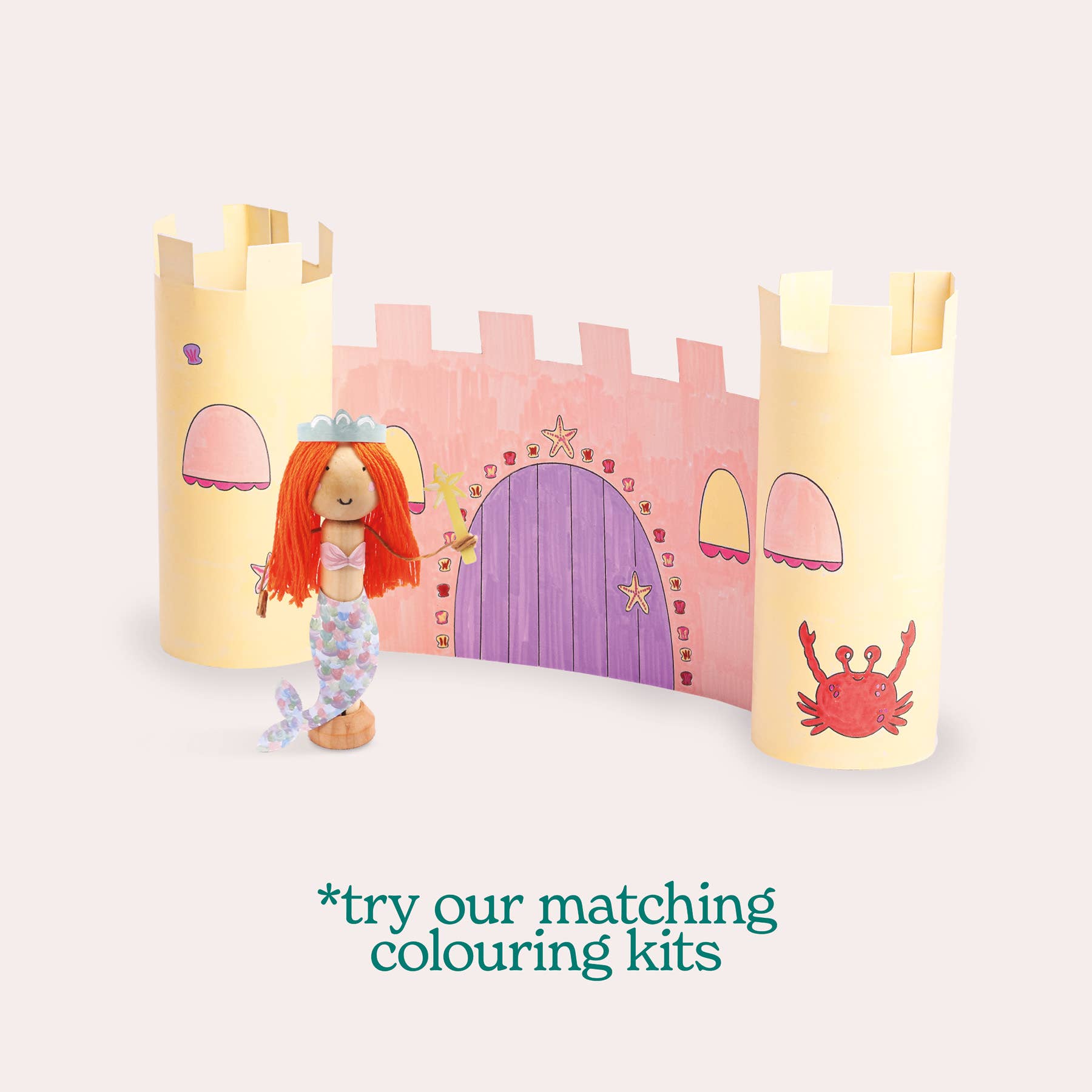 Make Your Own Mermaid Craft Kit - Wooden Painting Gift Set