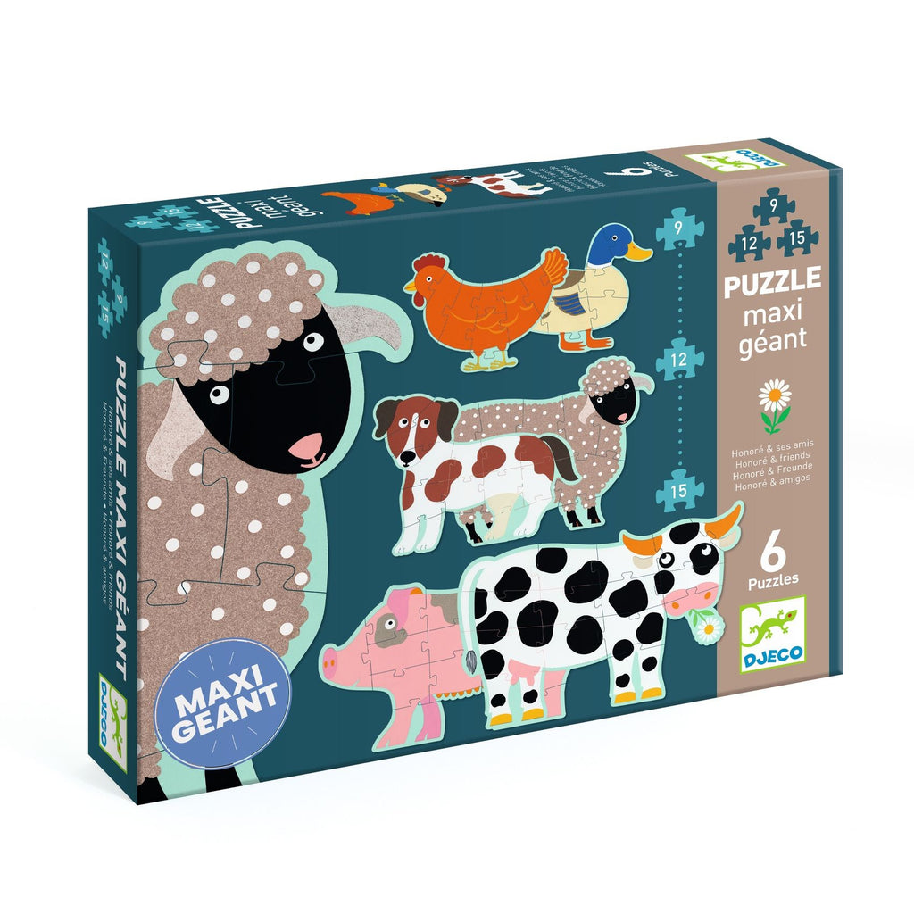 Djeco Puzzles - Giant Honore and friends