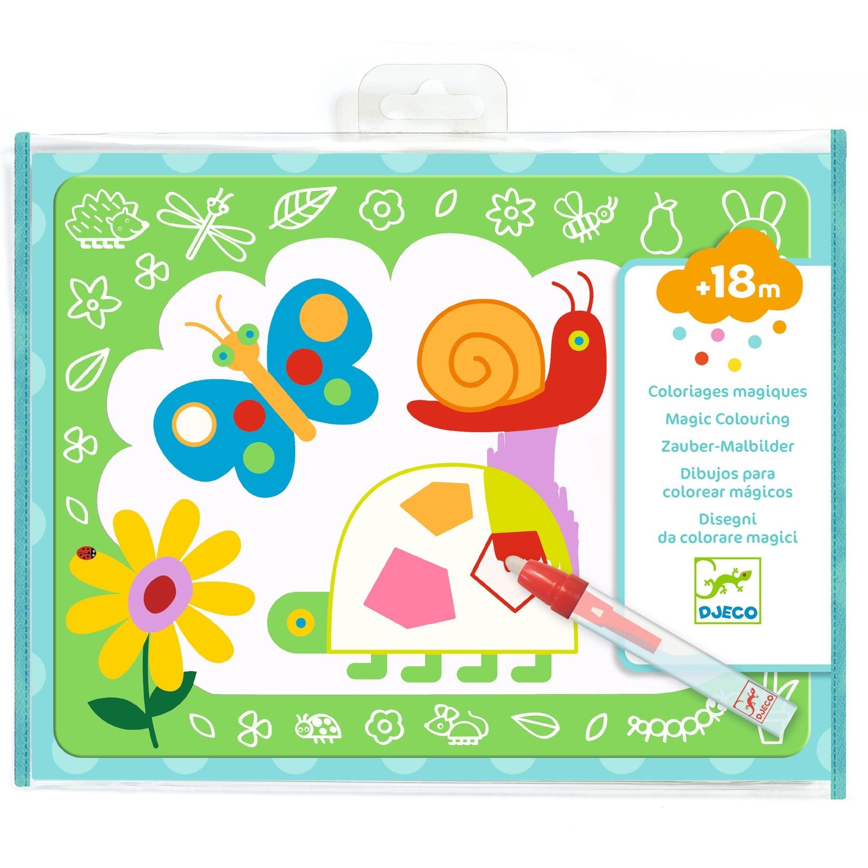 Djeco Magic Water Colouring Boards - Magic Scribbles