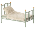 Maileg Vintage single bed, Mouse - Mint