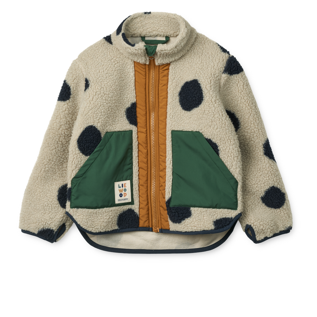 Liewood Noam Pile Jacket - Spot Dots
