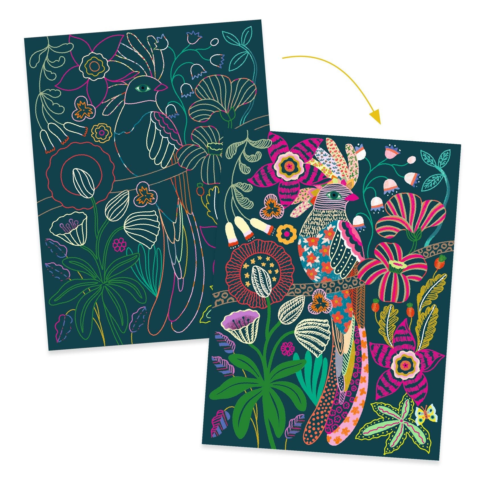 Djeco Rococo Scratch Card Set