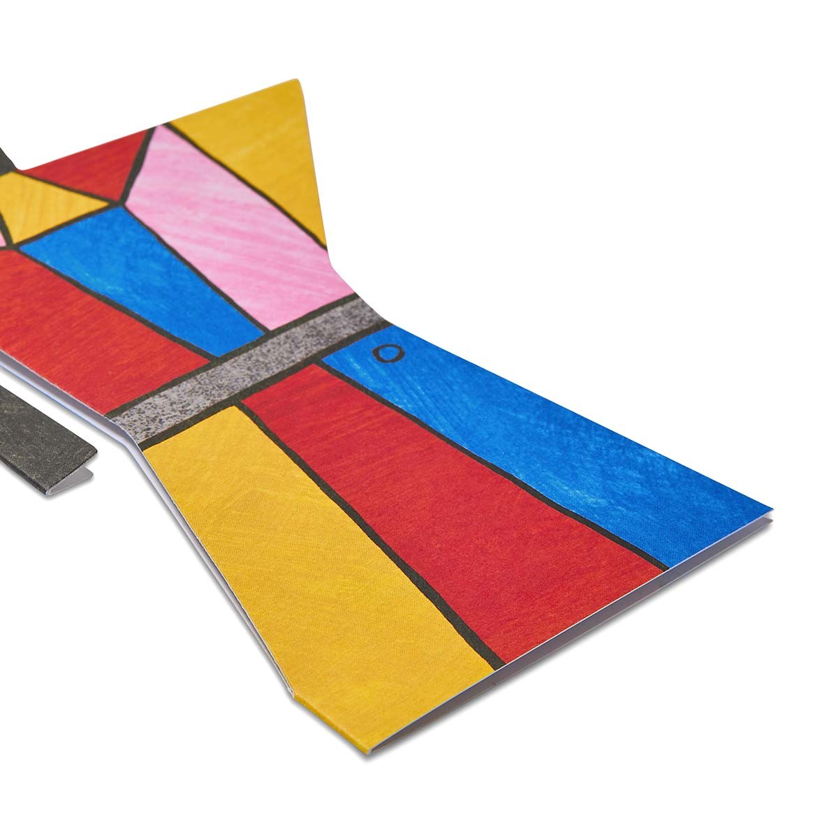 Colour Block Coffee Pot Shaped Greeting Card