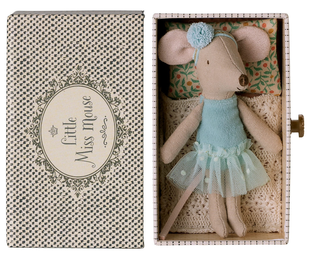 Maileg Dance mouse in daybed, Little sister