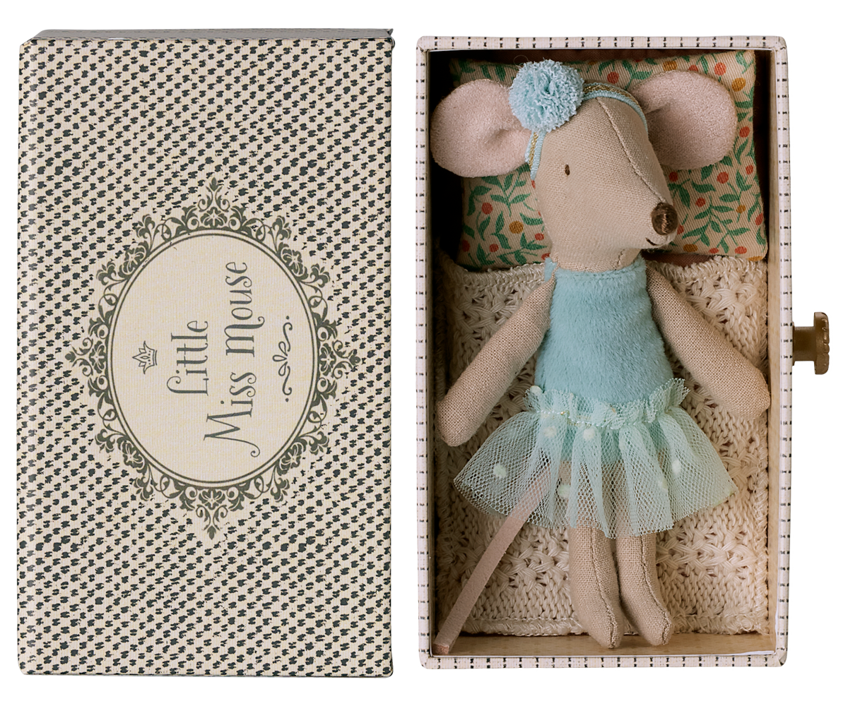 Maileg Dance mouse in daybed, Little sister