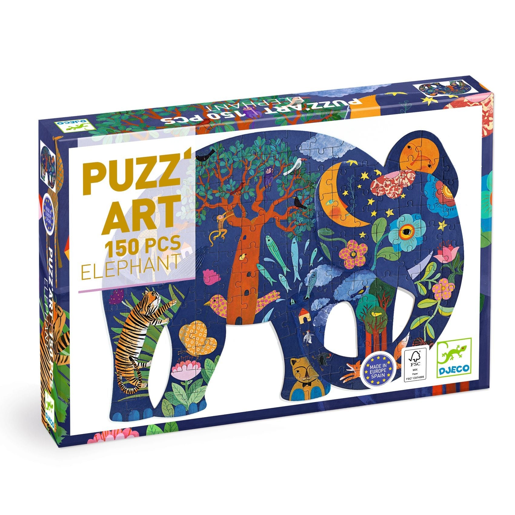 Djeco Elephant 150 Piece Puzz'Art Jigsaw