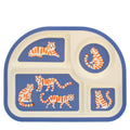 4-section baby & toddler divider plate - Tiger