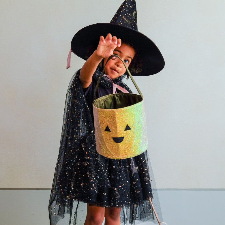 Mimi & Lula Glitter Pumpkin Trick or Treat Bag