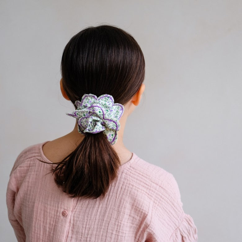 Mimi & Lula Scalloped Floral Scrunchie
